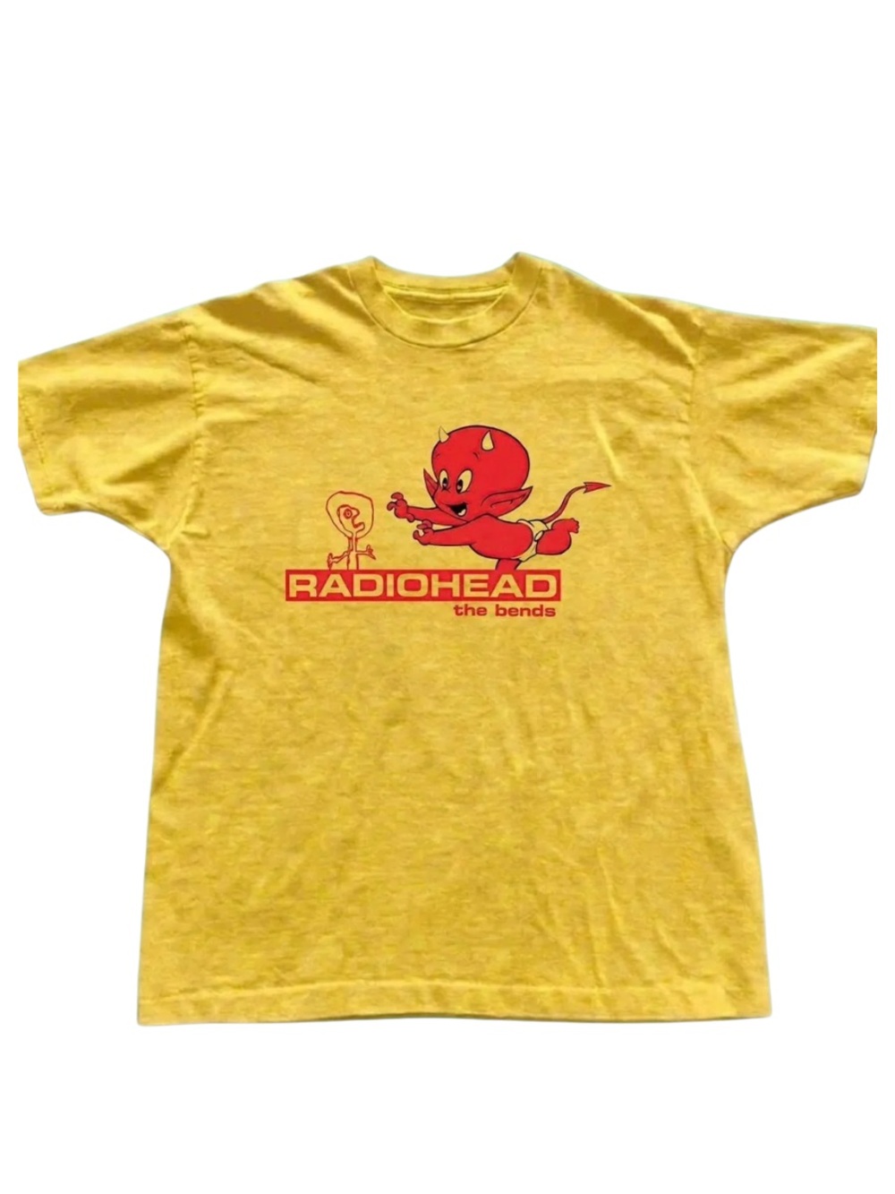 Daisy Tee with Red Radiohead Devil Graphic